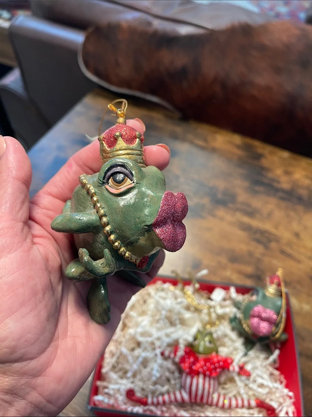 Katherines Collection festive frog